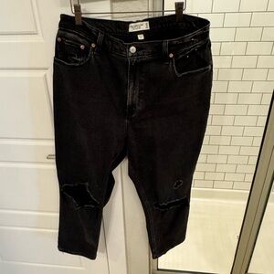 Abercrombie & Fitch Denim. Ankle Straight Ultra High Rise. Curve Love